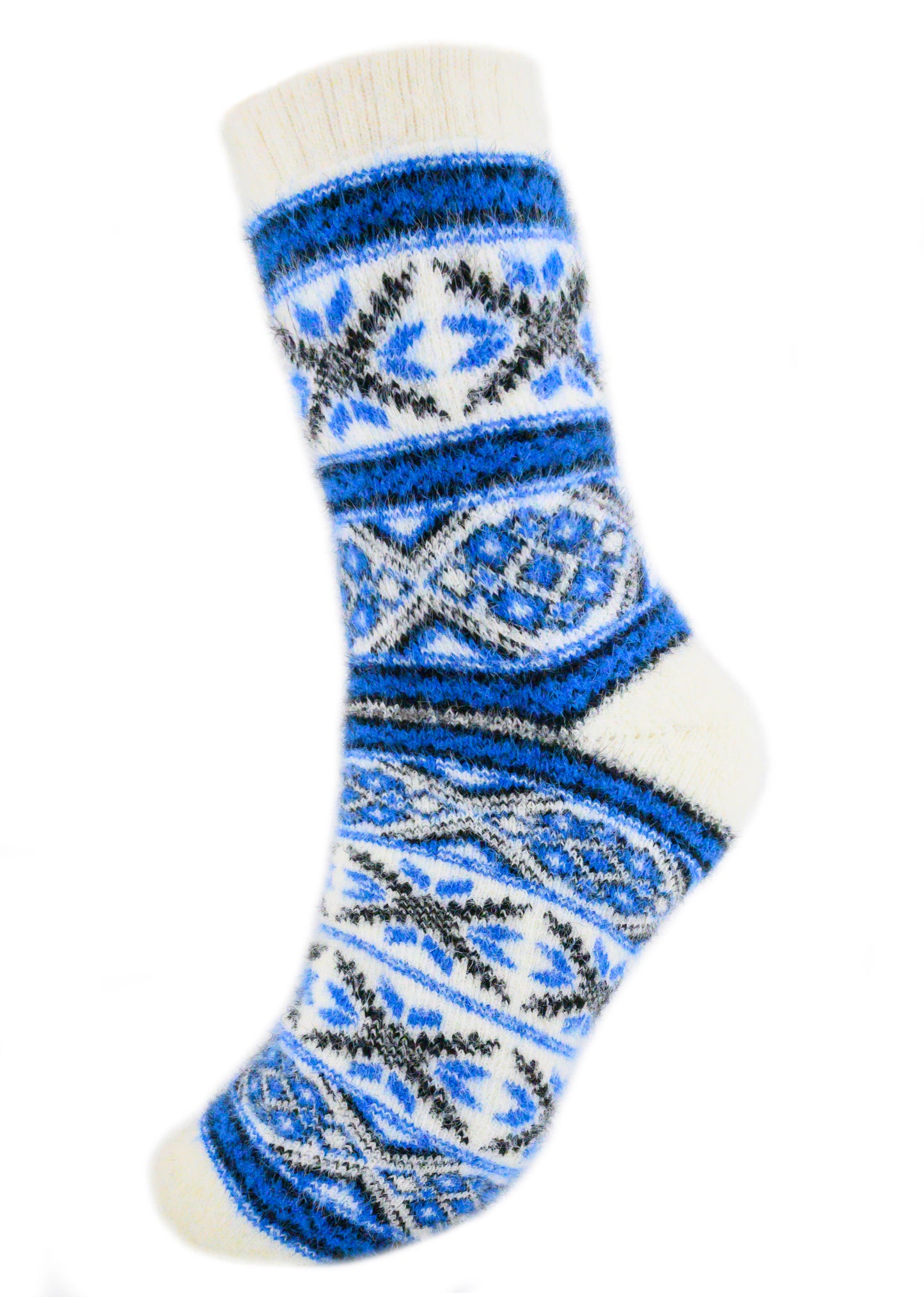 Malta Blue - Ultra Soft Crew Socks | Wool & Bamboo