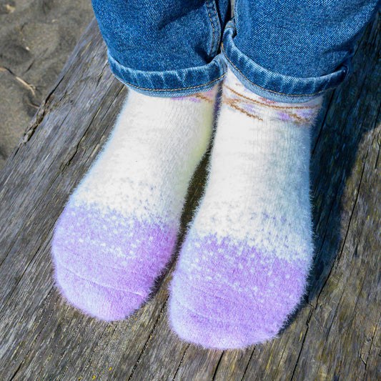 Nix Lavender - Ultra Soft Crew Socks | Wool & Bamboo