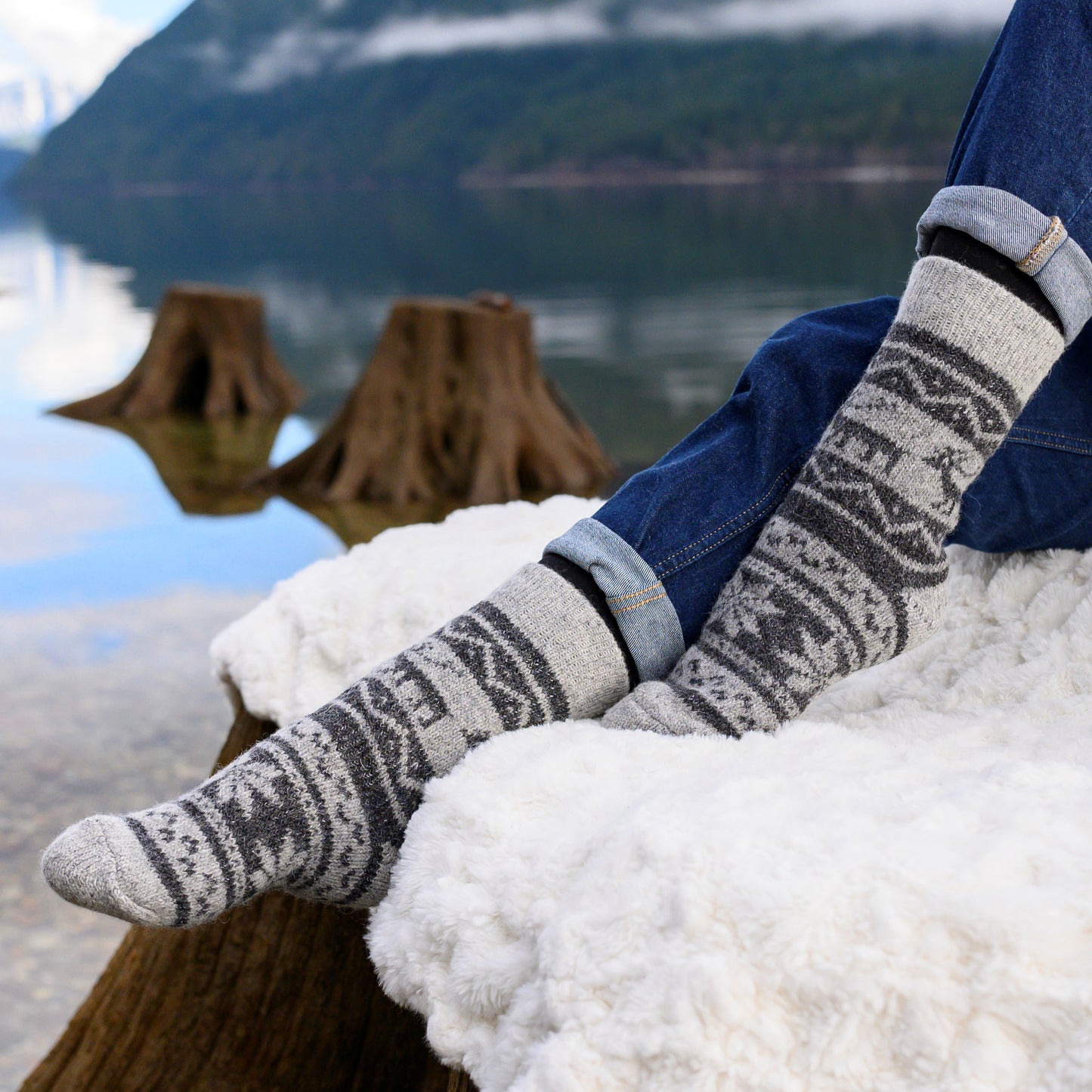 Abies - Warm Dry-Foot Crew Socks | Pure Wool