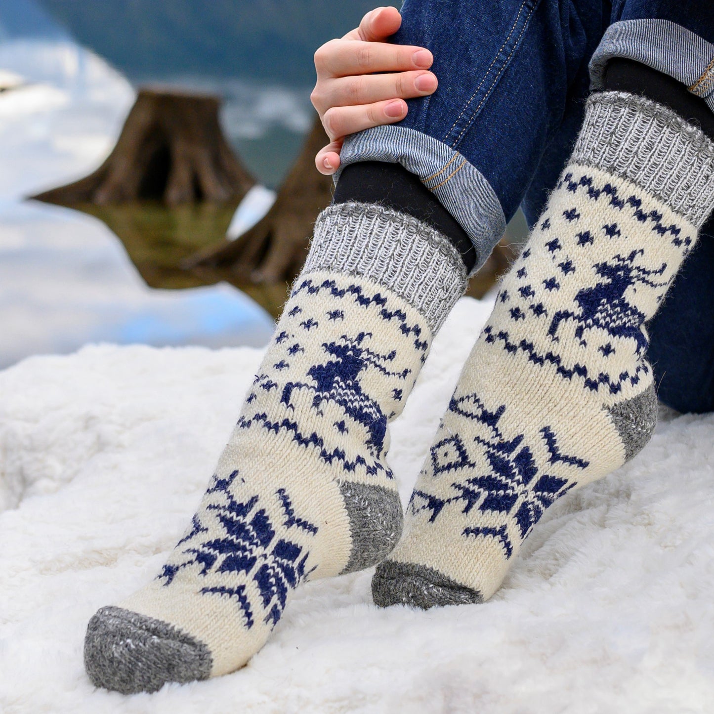 Blanca - Warm Dry-Foot Crew Socks | Pure Wool