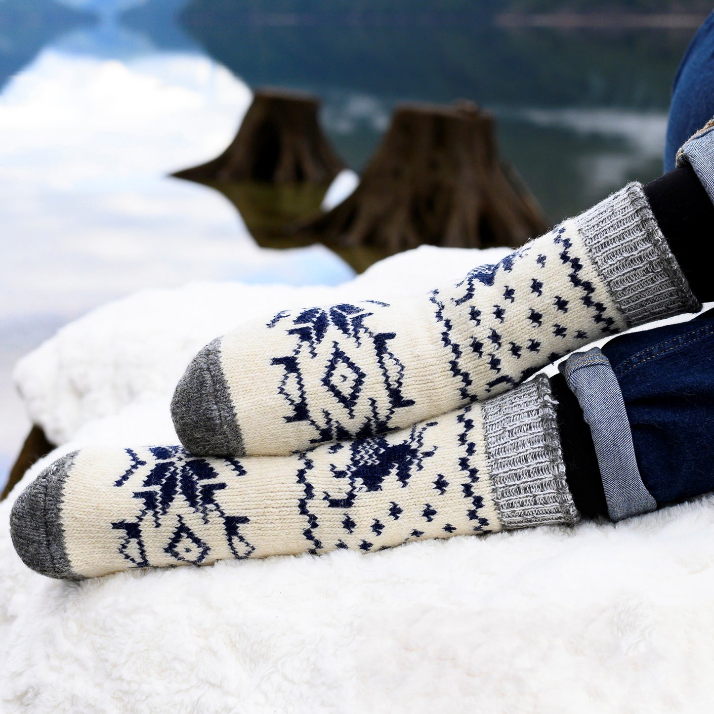 Blanca - Warm Dry-Foot Crew Socks | Pure Wool