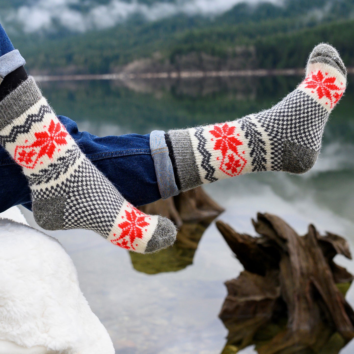 Ilex - Warm Dry-Foot Crew Socks | Pure Wool