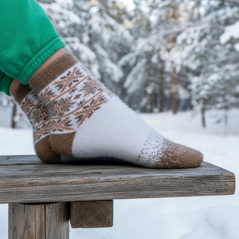 Nix Brown - Ultra Soft Crew Socks | Wool & Bamboo