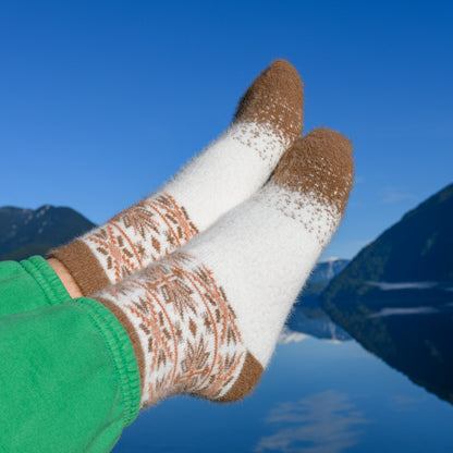 Nix Brown - Ultra Soft Crew Socks | Wool & Bamboo
