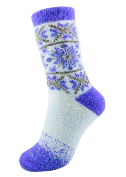 Nix Blue - Ultra Soft Crew Socks | Wool & Bamboo