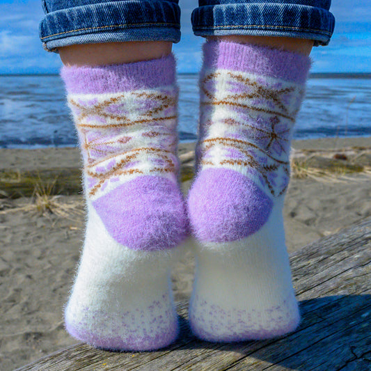 Nix Lavender - Ultra Soft Crew Socks | Wool & Bamboo