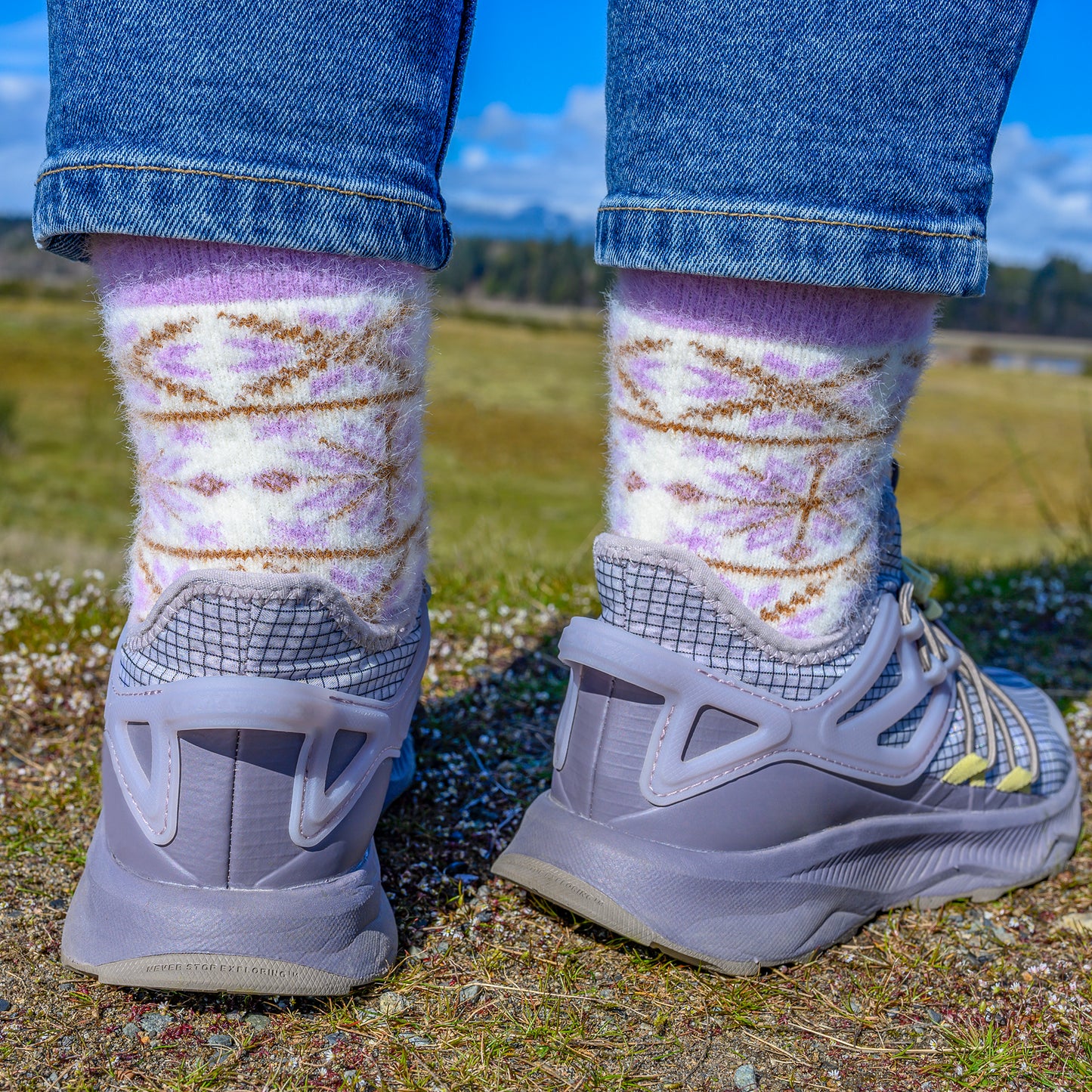 Nix Lavender - Ultra Soft Crew Socks | Wool & Bamboo
