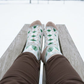 Angora Wool Socks – Ultra-Soft Nordic Knit (Pyrus)