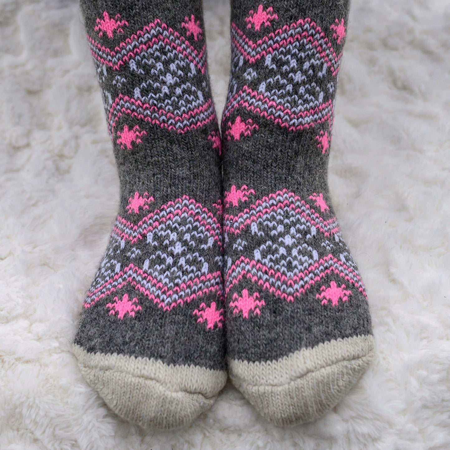 Rosa - Warm Dry-Foot Crew Socks | Pure Wool