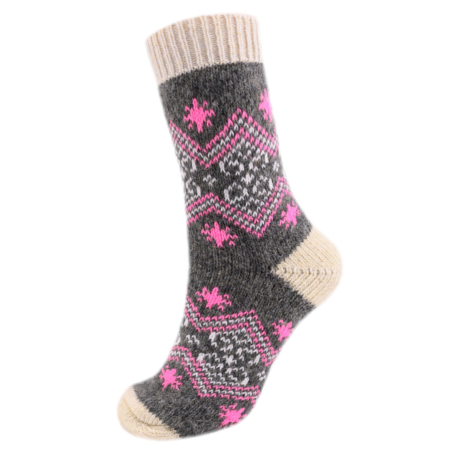 Rosa - Warm Dry-Foot Crew Socks | Pure Wool