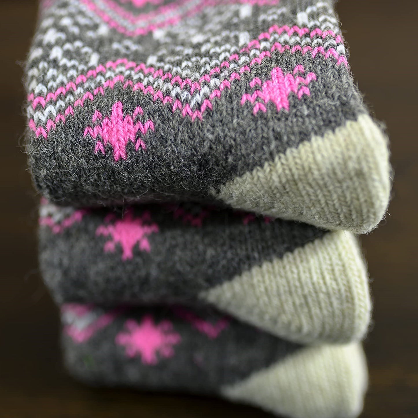 Rosa - Warm Dry-Foot Crew Socks | Pure Wool