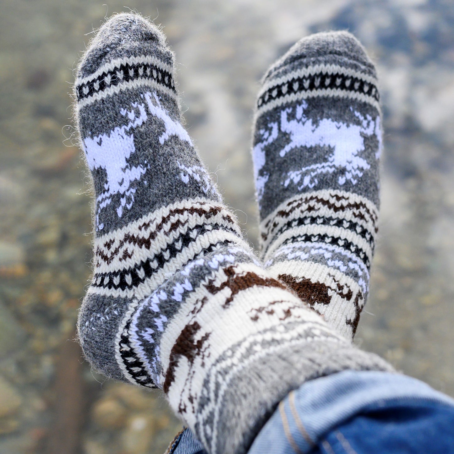 Viola - Warm Dry-Foot Crew Socks | Pure Wool