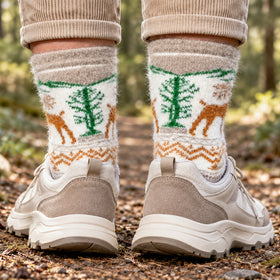 Angora Bamboo Crew Socks – Osier Nordic Reindeer